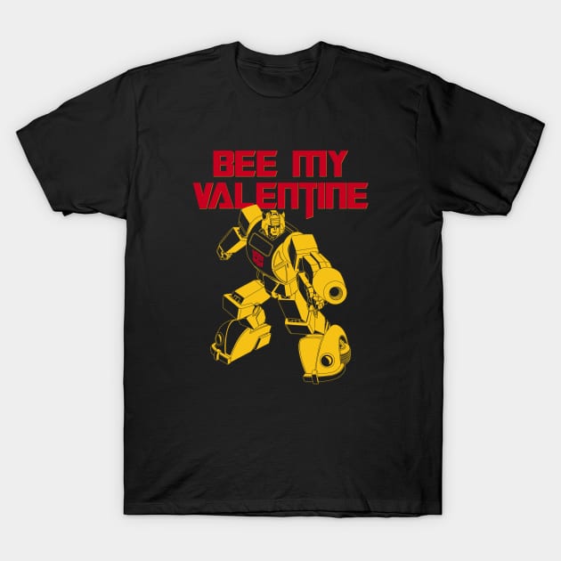 BUMBLEBEE MY VALENTINE T-Shirt by ROBZILLA